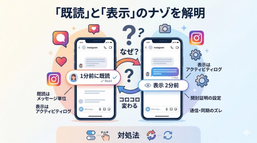 既読と表示がコロコロ切り替わる主な原因