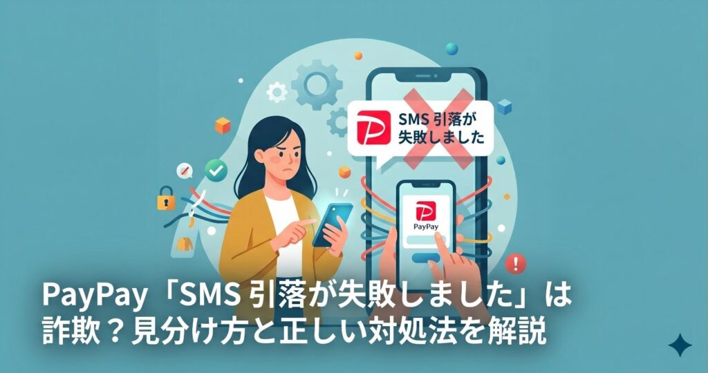 PayPay「SMS 引落が失敗しました」は詐欺？見分け方と正しい対処法を解説