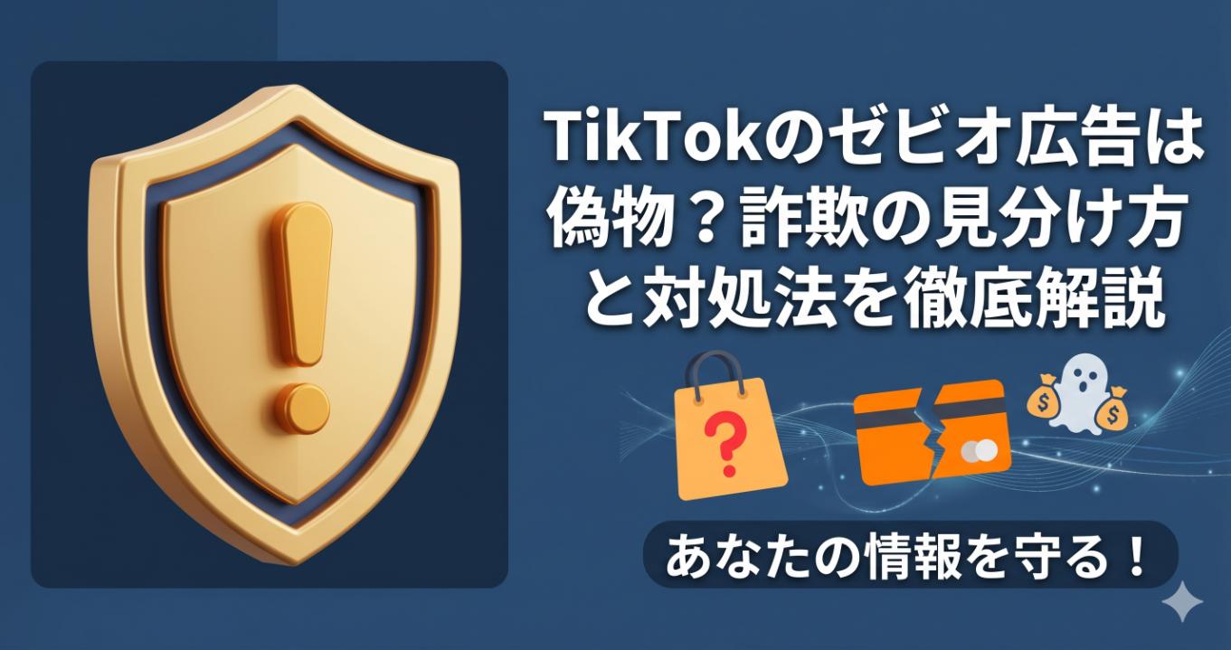 TikTokのゼビオ広告は偽物？詐欺の見分け方と対処法を徹底解説