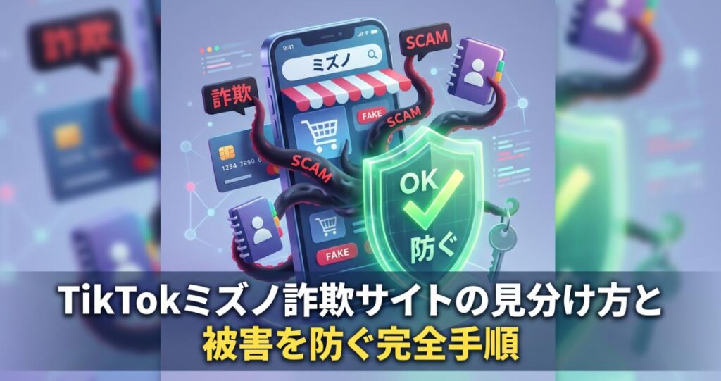 TikTokミズノ詐欺サイトの見分け方と被害を防ぐ完全手順