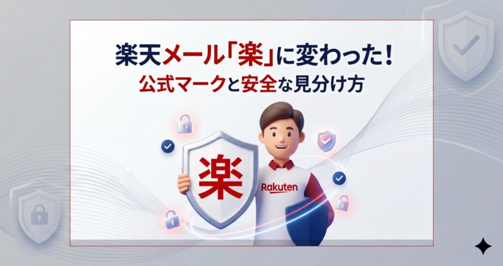 楽天メールのアイコンが「楽」に変わった理由とは？表示変更の背景と安全な見分け方