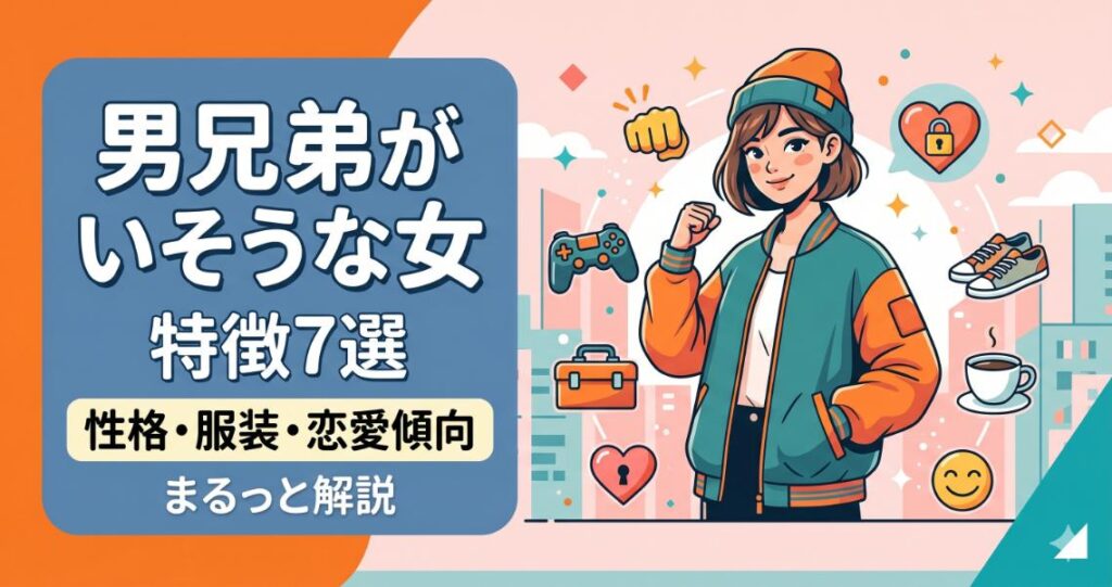 男兄弟がいそうな女の特徴7選｜性格・服装・恋愛傾向をまるっと解説