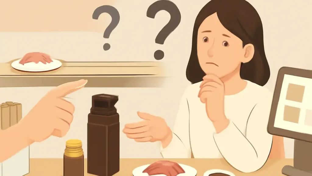 スシロー ポン酢 どこ置いている？卓上にない時の探し方と頼み方